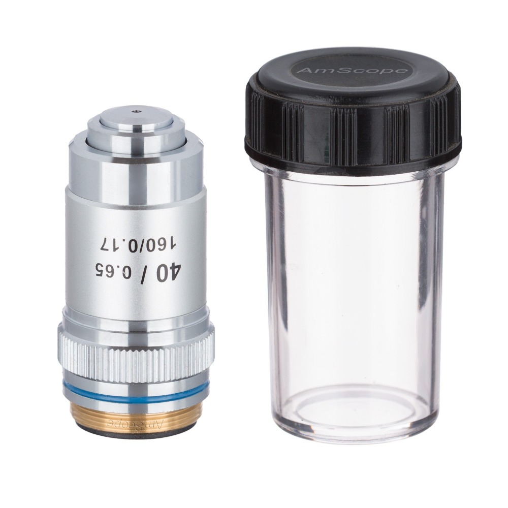 Microscope Compound 40X - Objetivo de Microscopio Acromático AmScope 40X