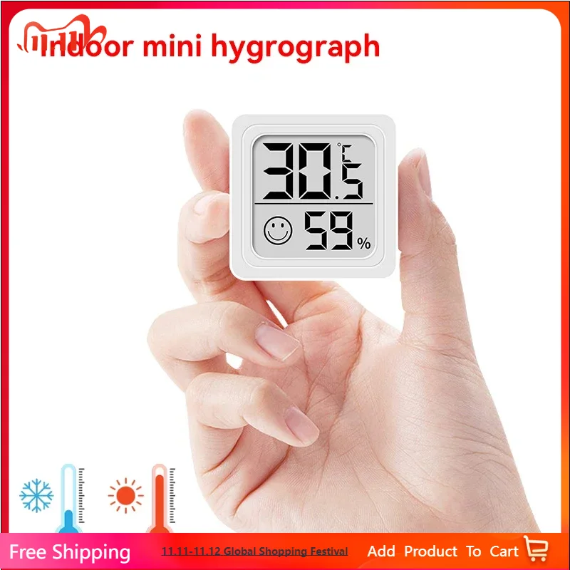 Weather Station Indoor - 2025 nuevo Mini termómetro Digital LCD