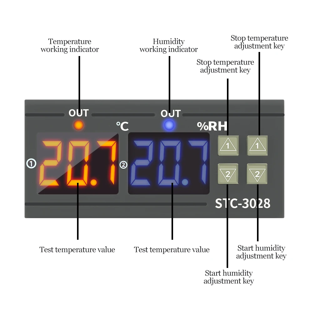 Controlador de Temperatura STC - Weather Station Indoor reseña y precio