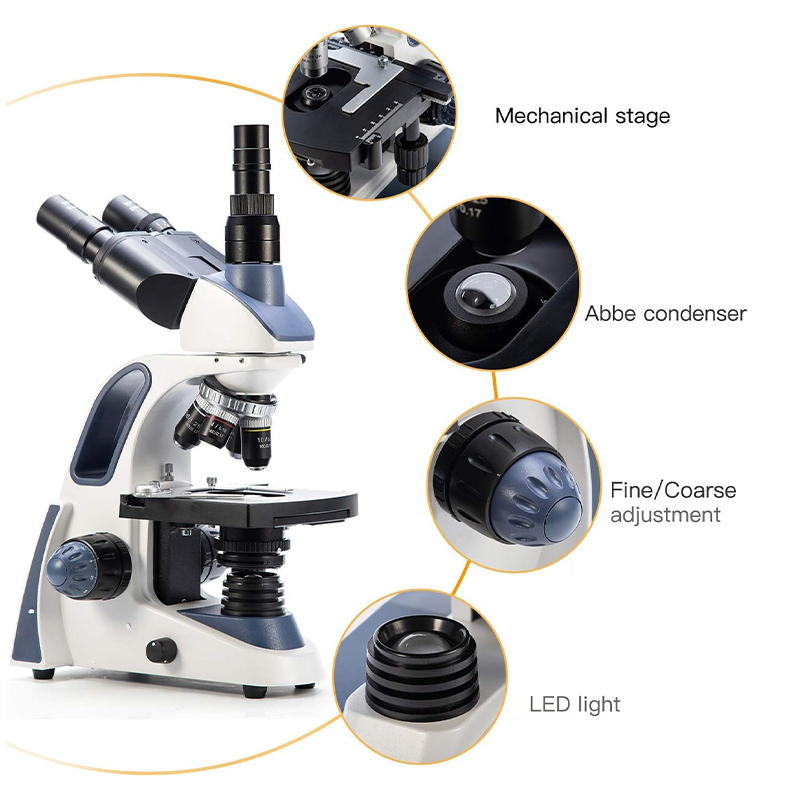 Microscopio Trinocular Compues - Microscope Compound 40X reseña y precio