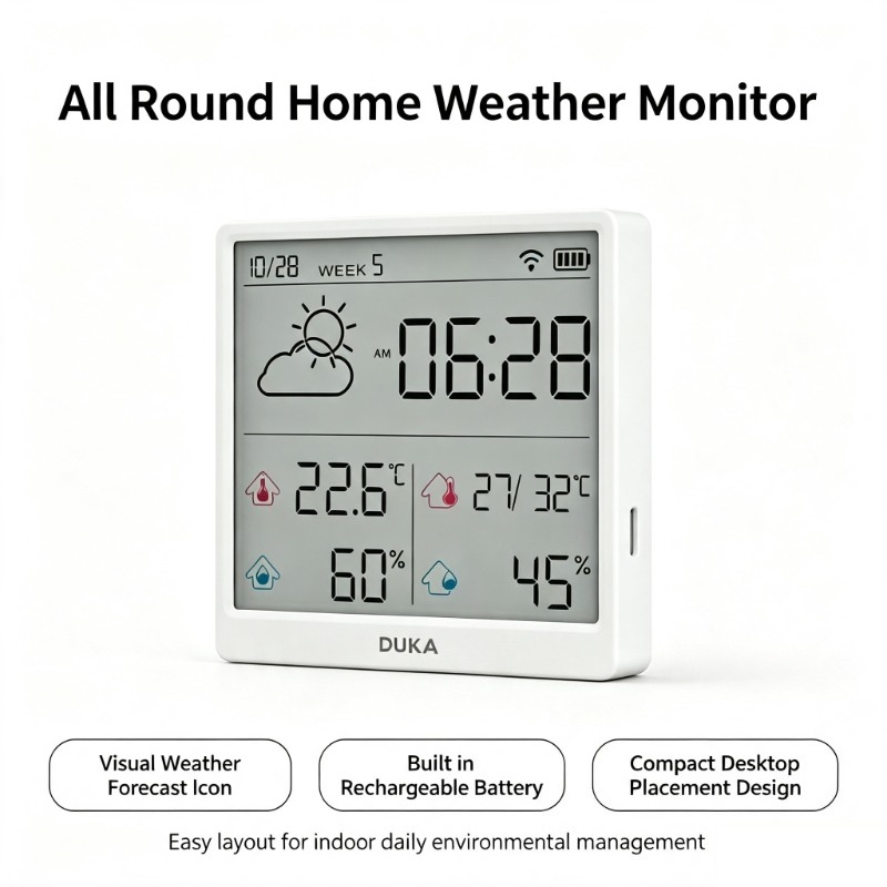 Sensor de Temperatura y Humeda - Weather Station Indoor reseña y precio