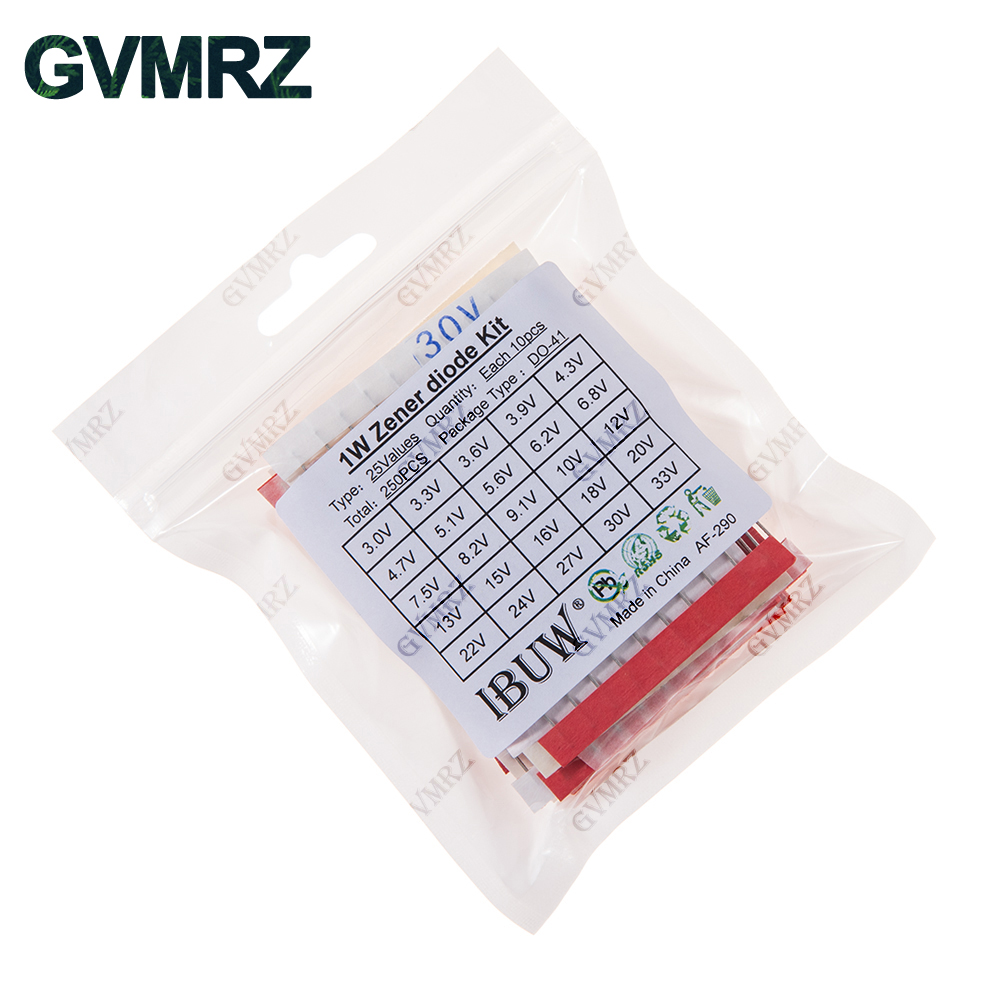 250PCS 25Values 1W Kit de diod - Science Project Kit reseña y precio